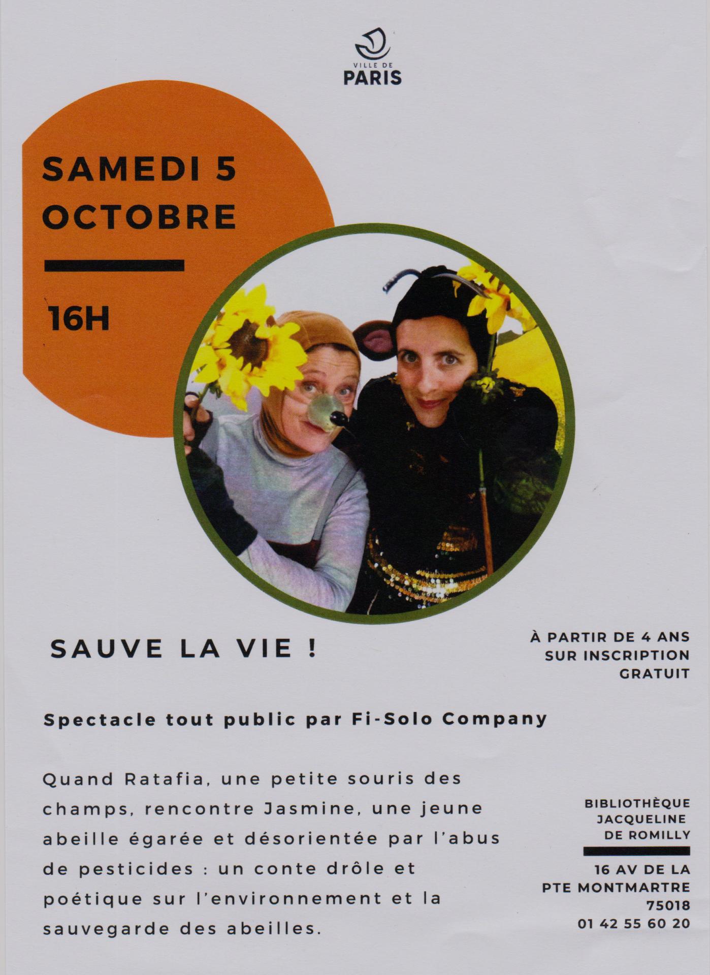 Sauve la vie romilly 5 octobre